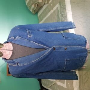 Denim suitcoat
